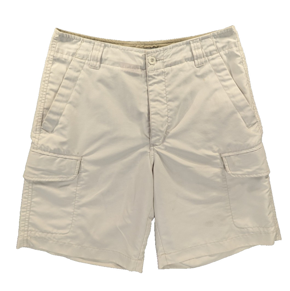 Quiksilver Edition Cargo Shorts Mens 30 Beige Quick Dry Y2K Surf Skate VTG